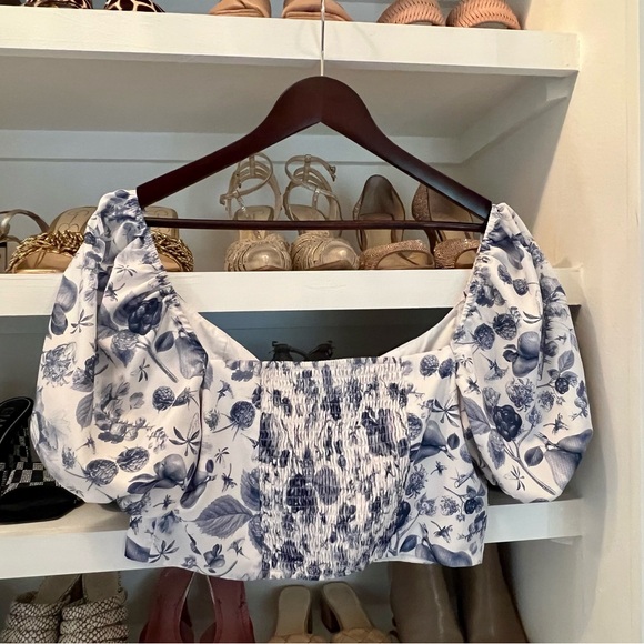 Cider Floral Crop Top - Picture 2 of 3